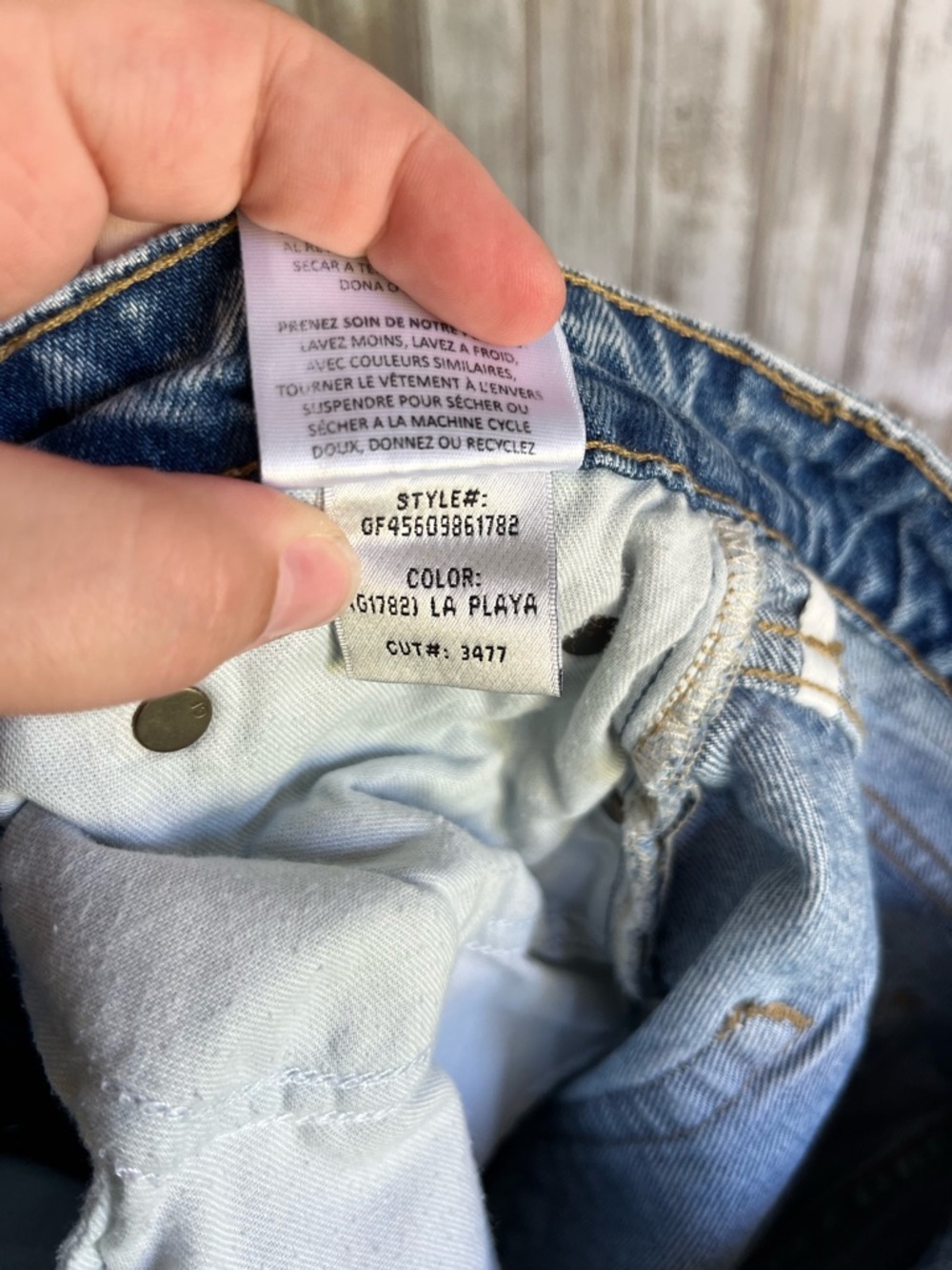 GRLFRND Karolina High Rise Straight Crop Jeans La Playa Raw Hem Size 27 - Picture 10 of 11